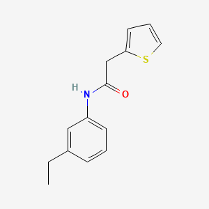 molecular formula C14H15NOS B5740385 N-(3-ethylphenyl)-2-(thiophen-2-yl)acetamide 