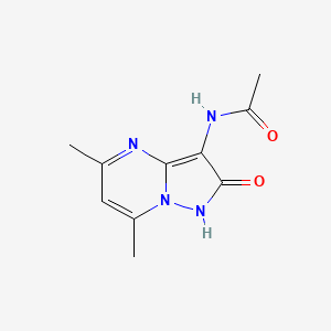 molecular formula C10H12N4O2 B5740405 N-(5,7-dimethyl-2-oxo-1H-pyrazolo[1,5-a]pyrimidin-3-yl)acetamide 