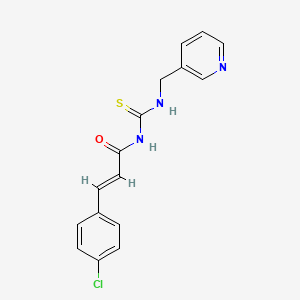 molecular formula C16H14ClN3OS B5740499 (2E)-3-(4-chlorophenyl)-N-[(pyridin-3-ylmethyl)carbamothioyl]prop-2-enamide 