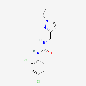 molecular formula C13H14Cl2N4O B5740605 N-(2,4-dichlorophenyl)-N'-[(1-ethyl-1H-pyrazol-3-yl)methyl]urea 