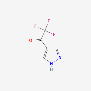 2,2,2-trifluoro-1-(1H-pyrazol-4-yl)ethanone