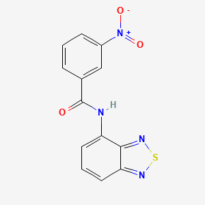molecular formula C13H8N4O3S B5740695 N-(2,1,3-benzothiadiazol-4-yl)-3-nitrobenzamide 
