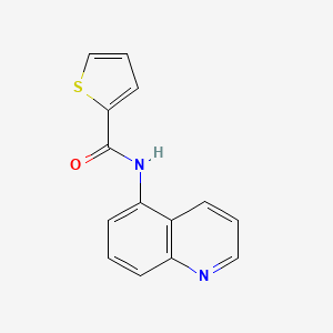 molecular formula C14H10N2OS B5740706 N-(quinolin-5-yl)thiophene-2-carboxamide 
