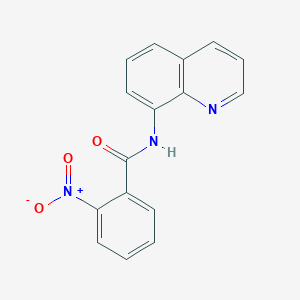 molecular formula C16H11N3O3 B5740709 2-nitro-N-(quinolin-8-yl)benzamide 