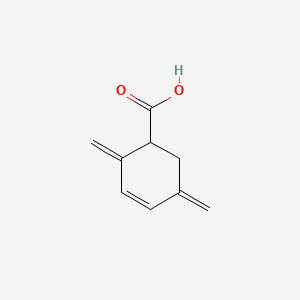 molecular formula C9H10O2 B574071 2,5-Dimethylidenecyclohex-3-ene-1-carboxylic acid CAS No. 163497-61-8