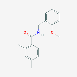 molecular formula C17H19NO2 B5740735 N-[(2-methoxyphenyl)methyl]-2,4-dimethylbenzamide CAS No. 701221-58-1