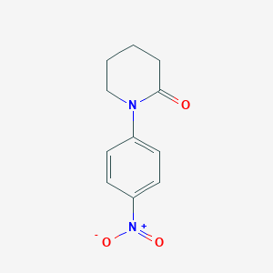 molecular formula C11H12N2O3 B057410 1-(4-硝基苯基)哌啶-2-酮 CAS No. 38560-30-4