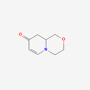 molecular formula C8H11NO2 B574102 3,4,9,9a-tetrahydro-1H-pyrido[2,1-c][1,4]oxazin-8-one CAS No. 181956-63-8
