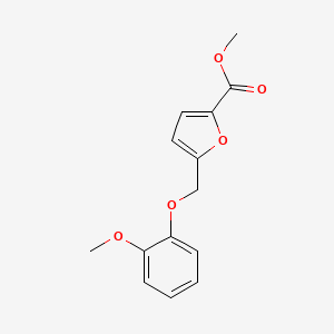 molecular formula C14H14O5 B5741045 Methyl 5-[(2-methoxyphenoxy)methyl]furan-2-carboxylate 