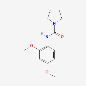 molecular formula C13H18N2O3 B5741152 N-(2,4-dimethoxyphenyl)pyrrolidine-1-carboxamide 