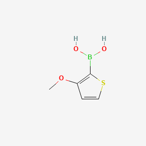 molecular formula C5H7BO3S B574123 (3-Methoxythiophen-2-yl)boronic acid CAS No. 162607-22-9