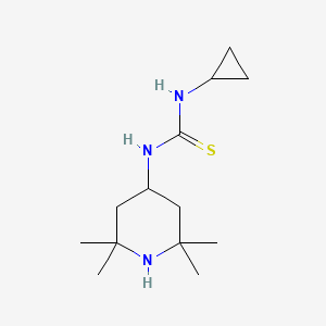molecular formula C13H25N3S B5741248 N-CYCLOPROPYL-N'-(2,2,6,6-TETRAMETHYL-4-PIPERIDYL)THIOUREA 