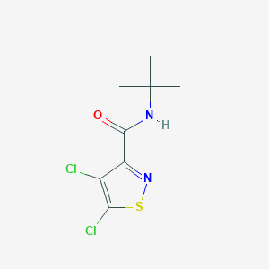 molecular formula C8H10Cl2N2OS B5741358 N-tert-butyl-4,5-dichloro-1,2-thiazole-3-carboxamide 