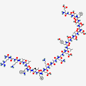 molecular formula C140H214N36O43 B574136 GLP-1(9-36)amide CAS No. 161748-29-4