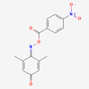 2,6-dimethylbenzo-1,4-quinone 1-[O-(4-nitrobenzoyl)oxime]