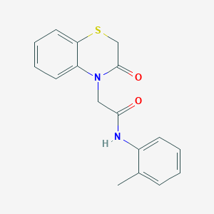 N-(2-methylphenyl)-2-(3-oxo-2,3-dihydro-4H-1,4-benzothiazin-4-yl)acetamide
