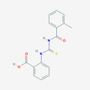 2-({[(2-methylbenzoyl)amino]carbonothioyl}amino)benzoic acid