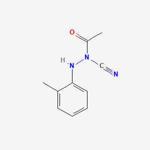 molecular formula C10H11N3O B574149 Acetyl-(2-methylanilino)cyanamide CAS No. 191028-17-8