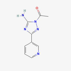 molecular formula C9H9N5O B5741505 1-acetyl-3-(3-pyridinyl)-1H-1,2,4-triazol-5-amine 