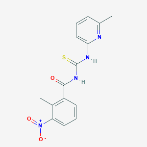 2-methyl-N-{[(6-methyl-2-pyridinyl)amino]carbonothioyl}-3-nitrobenzamide