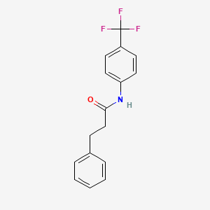 molecular formula C16H14F3NO B5741521 3-phenyl-N-[4-(trifluoromethyl)phenyl]propanamide 