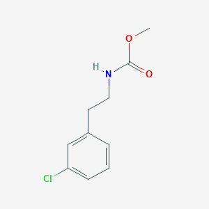 molecular formula C10H12ClNO2 B5741557 Methyl (3-chlorophenethyl)carbamate 
