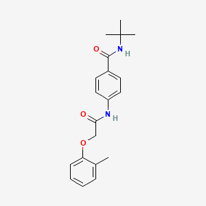 N-(tert-butyl)-4-{[(2-methylphenoxy)acetyl]amino}benzamide