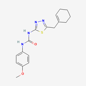 N-[5-(1-cyclohexen-1-ylmethyl)-1,3,4-thiadiazol-2-yl]-N'-(4-methoxyphenyl)urea