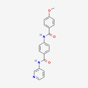 4-methoxy-N-{4-[(3-pyridinylamino)carbonyl]phenyl}benzamide