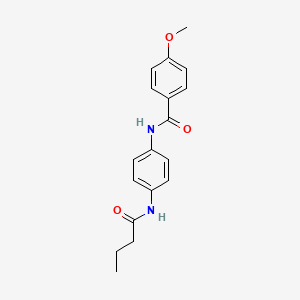 molecular formula C18H20N2O3 B5741593 N-[4-(butanoylamino)phenyl]-4-methoxybenzamide 