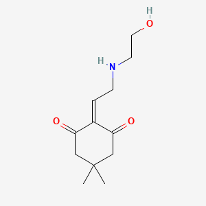 2-[(4,4-Dimethyl-2,6-dioxocyclohex-1-ylidene)ethyl-amino]-ethanol