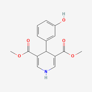 molecular formula C15H15NO5 B5741696 Dimethyl 4-(3-hydroxyphenyl)-1,4-dihydropyridine-3,5-dicarboxylate 