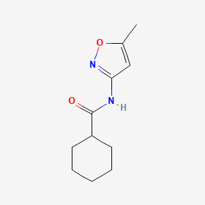 molecular formula C11H16N2O2 B5741728 N-(5-methyl-1,2-oxazol-3-yl)cyclohexanecarboxamide 