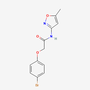 molecular formula C12H11BrN2O3 B5741794 2-(4-bromophenoxy)-N-(5-methyl-1,2-oxazol-3-yl)acetamide 