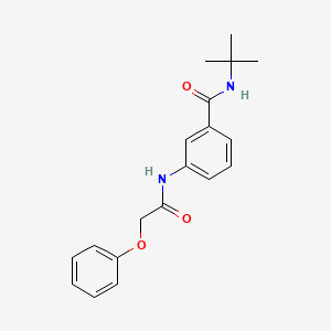 molecular formula C19H22N2O3 B5741852 N-tert-butyl-3-[(2-phenoxyacetyl)amino]benzamide 