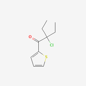 2-Chloro-2-ethyl-1-(thiophen-2-yl)butan-1-one