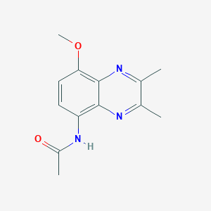 molecular formula C13H15N3O2 B5742010 N-(8-methoxy-2,3-dimethylquinoxalin-5-yl)acetamide 