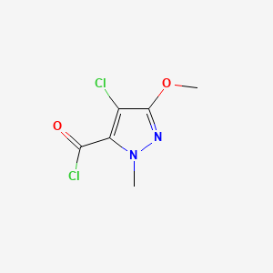 4-Chloro-3-methoxy-1-methyl-1h-pyrazole-5-carbonyl chloride