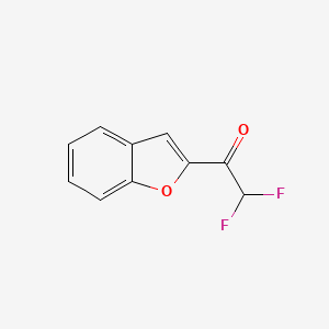B574204 1-(1-Benzofuran-2-yl)-2,2-difluoroethan-1-one CAS No. 181059-88-1