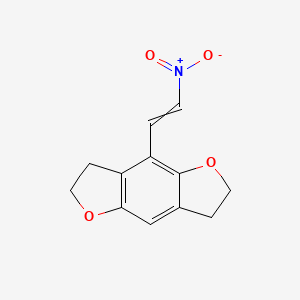 B574207 4-(2-Nitroethenyl)-2,3,6,7-tetrahydrofuro[2,3-f][1]benzofuran CAS No. 178557-15-8