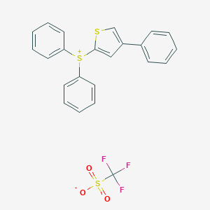 molecular formula C25H19F3O3S3 B057421 (4-Phenylthiophenyl)diphenylsulfonium triflate CAS No. 111281-12-0