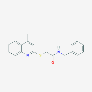 molecular formula C19H18N2OS B5742119 N-benzyl-2-[(4-methylquinolin-2-yl)sulfanyl]acetamide 