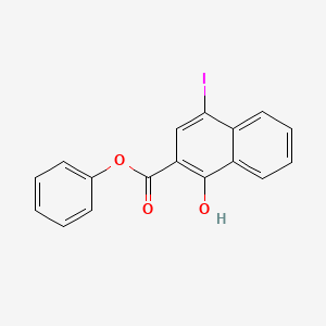 1-Hydroxy-4-iodo-2-naphthoic acid phenyl ester