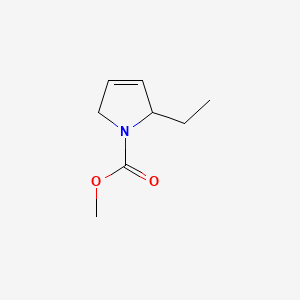 molecular formula C8H13NO2 B574214 Methyl 2-ethyl-2,5-dihydro-1H-pyrrole-1-carboxylate CAS No. 168839-24-5