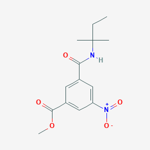 molecular formula C14H18N2O5 B5742155 METHYL 3-NITRO-5-[(TERT-PENTYLAMINO)CARBONYL]BENZOATE 