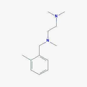 molecular formula C13H22N2 B5742170 N,N,N'-trimethyl-N'-[(2-methylphenyl)methyl]ethane-1,2-diamine 