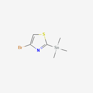 B574218 4-Bromo-2-(trimethylstannyl)-1,3-thiazole CAS No. 173978-97-7