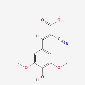 molecular formula C13H13NO5 B5742193 methyl (2E)-2-cyano-3-(4-hydroxy-3,5-dimethoxyphenyl)prop-2-enoate 