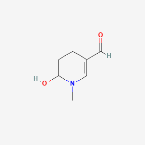1,4,5,6-Tetrahydro-6-hydroxy-1-methylpyridine-3-carbaldehyde