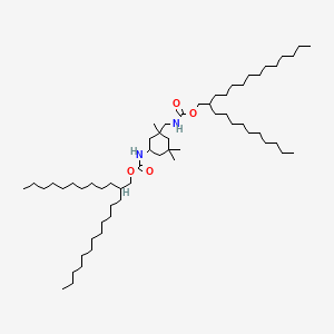 molecular formula C60H118N2O4 B574241 Didecyltetradecyl isophorone diisocyanate CAS No. 185458-78-0